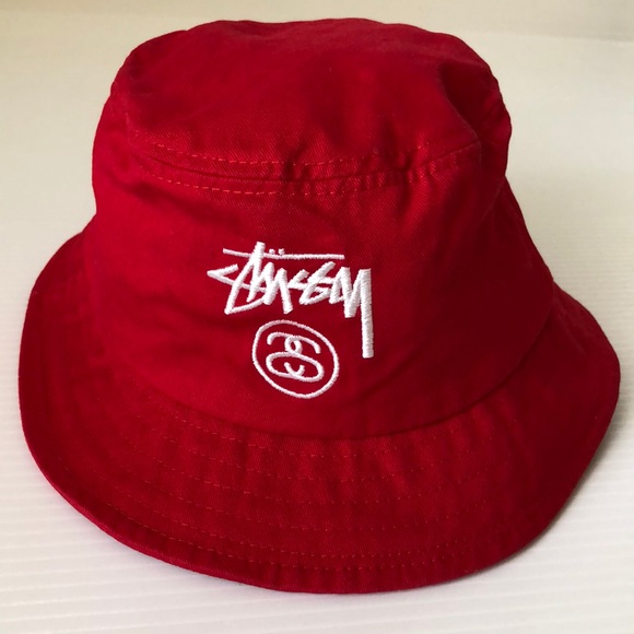 Stussy Accessories - Stussy NWOT Bucket Hat in Red, S/M